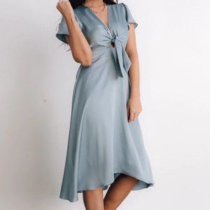 Baltic Born Poppy Satin Midi Dress NWT